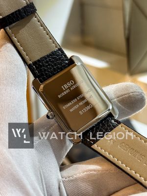 IBSO TANK BLACK LEATHER MENS WATCH S1338G_img_4