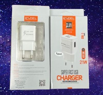 Excel E-103 QC 3.0, 21w Fast Charger With Cable - 6 Month Full Guarantee_img_3