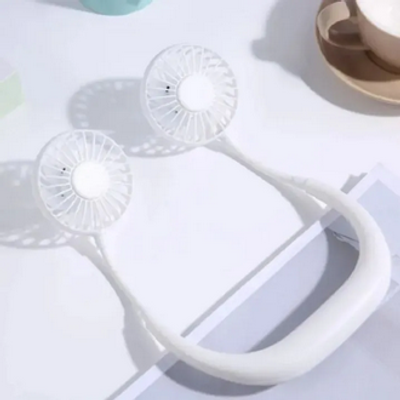Neck Fan Portable 2000 mAh Rechargeable With USB (Neck Fan / Kitchen Fan / Sports Fan)_img_1