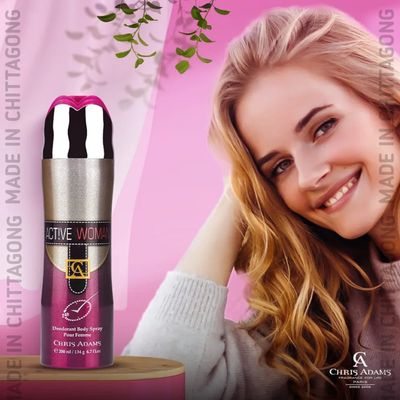 Chris Adams Active Woman Deodorant Body Spray 200ml_img_1