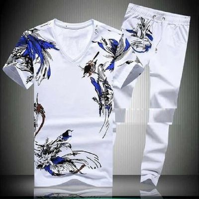 Premium Quality Stylist Printed Half Sleeve T-Shirt & Full pant ( Set )for Men_img_3