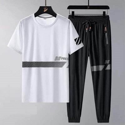 Premium Quality Stylist Printed Half Sleeve T-Shirt & Full pant ( Set )for Men_img_7