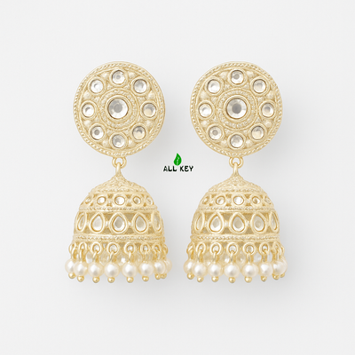 Classic Pearl - Tipped Jhumka Earrings