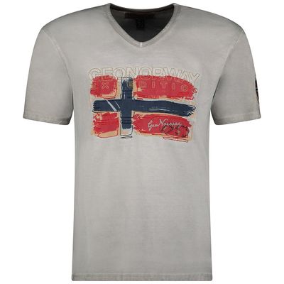 V-neck T-shirt Light Grey Light Grey_img_0