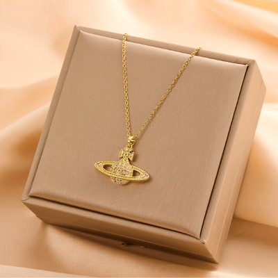Women's Titanium Steel Necklace – 18K Gold Plated Clavicle Link Chain | Trendy & Non-Fading