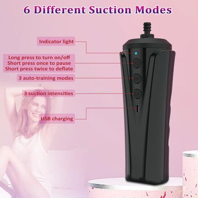 Adult Sex Toys for Female Automatic Vacuum Vagina Pump Nipple Pussy Sucker Clitoral Pump with 6 Powerful Mode Women Masturbation_img_3