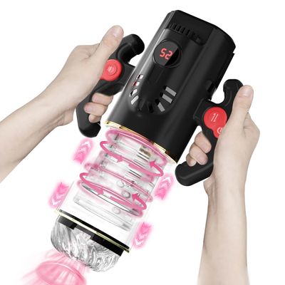Automatic Man Masturbator With Handle Blowjob Masturbation Vagina Pocket Pussy Penis Oral Sex Machine Toys For Man Adults 18_img_0