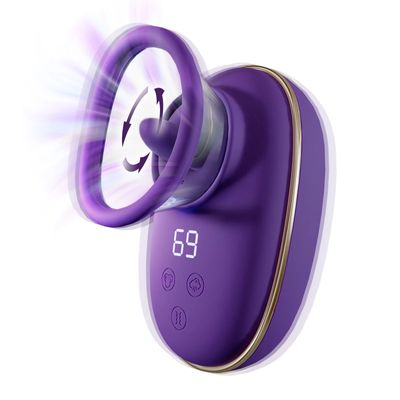 Nipple Sex Toy for Women Clitoral Vibrator Sucking and Licking Tongue Vagina Stimulator Orgasm Pussy Blowjob Female Masturbation_img_0