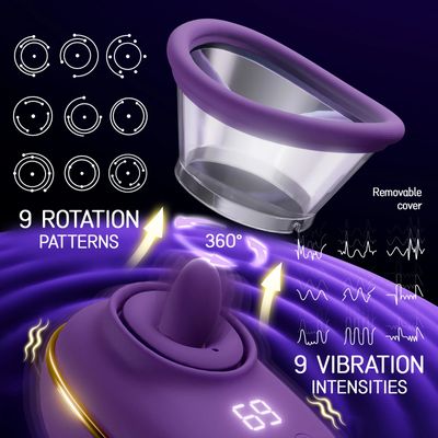 Nipple Sex Toy for Women Clitoral Vibrator Sucking and Licking Tongue Vagina Stimulator Orgasm Pussy Blowjob Female Masturbation_img_7
