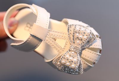 Kids Girls Reinstone Bow Knot Stylish Summer Sandals (6 months - 3 years)_img_3