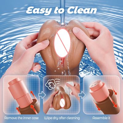 Realistic Vaginas Masturbator Automatic Men Pocket Pussy Artificial Vagina Male Vibrator Blowjob Sucking Machine Adult Sex Toys_img_3