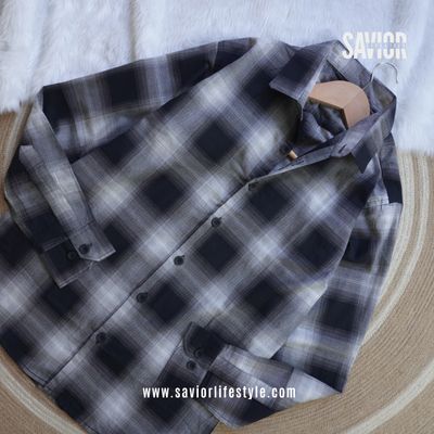 Black Check - Full Sleeve Pocket Less Check Shirt_img_0