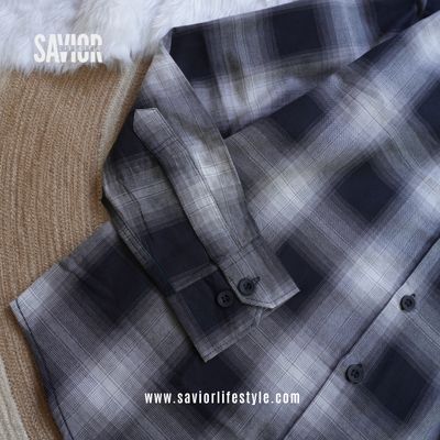 Black Check - Full Sleeve Pocket Less Check Shirt_img_2