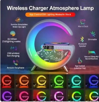 G63 RGB Light Bluetooth Speaker With Wireless Charging_img_2