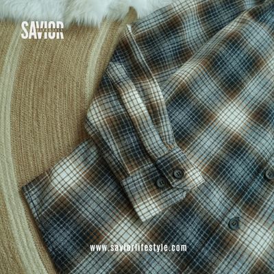 Coffee Check - Full Sleeve Pocket Less Check Shirt_img_2