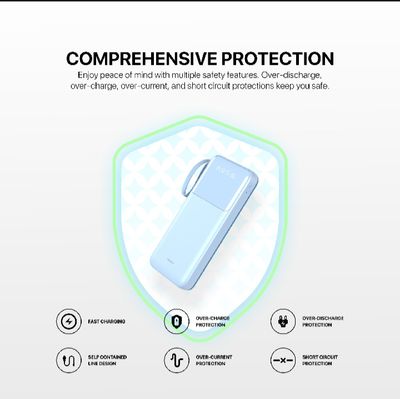 FANTECH S3 PowerBank 10000mAh Slim Mini Airline Approved Safe Reliable High-Speed Charge PowerPack Portable Power Bank_img_5
