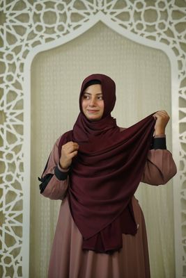 Premium Zafran silk hijab_img_0