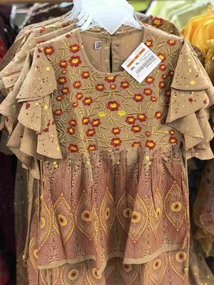 Baby Girl Eid Dresses - Brown, Red & Kaftan Styles - Palli পল্লী_img_0