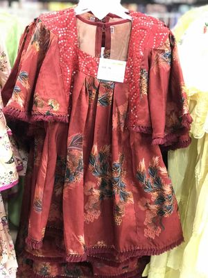 Girls Embroidered Frocks & Party Dresses - Eid Collection - Palli পল্লী_img_2