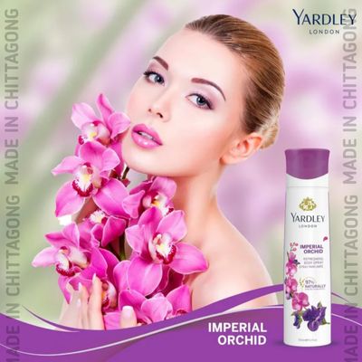 Yardley London Imperial Orchid Body Spray For Women, 150 ml_img_2