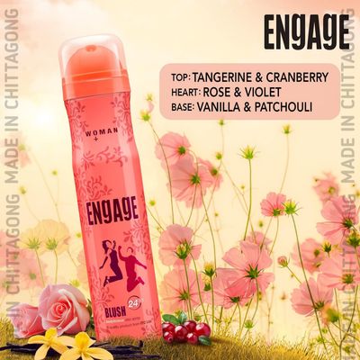 Engage Blush Deodorant Body Spray Women 150ml_img_2