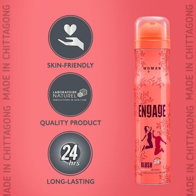 Engage Blush Deodorant Body Spray Women 150ml_img_3