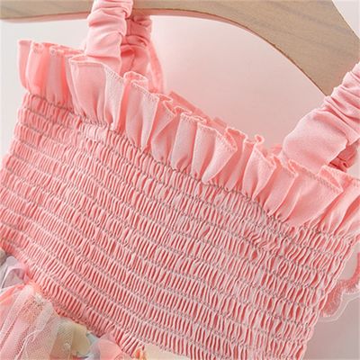 Baby Girl Butterfly Wings Fairy Sleeveless Pleated Lace Summer Dress (6 months to 3 years)_img_2