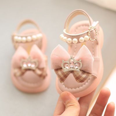 Kids Girls Anti Slip Soft Toddler Princess Crown Sandals (6 months - 3 years)_img_3