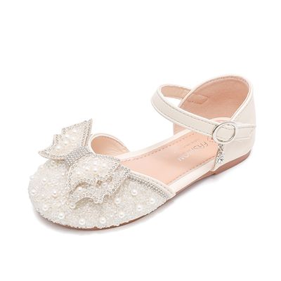 Kids Girls Pearl Bow Princess Shoes (2 years to 8.5 years)_img_2