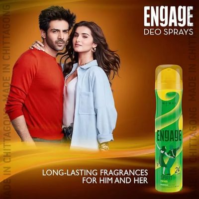 Engage Spirit for Her Deodorant for Women, Cheerful & Jolly, Skin Friendly Deo - (150ml) Body Spray_img_1
