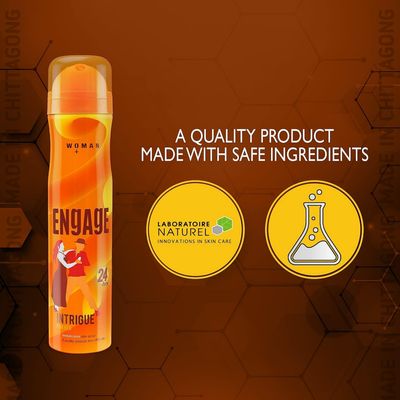 Engage Intrigue Deodorant, For Women, Sweet & Sophisticated Notes, Long-Lasting_img_2