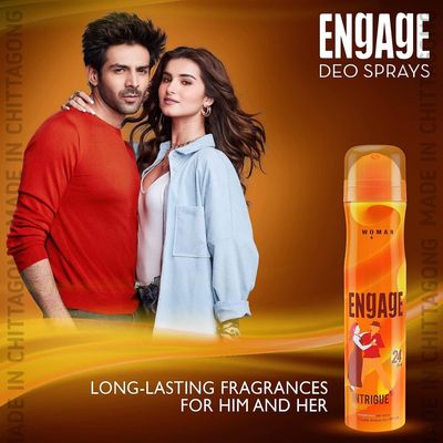 Engage Intrigue Deodorant, For Women, Sweet & Sophisticated Notes, Long-Lasting_img_3