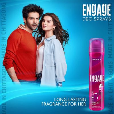 Engage Floral Zest Deodorant, For Women, Citrus & Floral Notes, Long-Lasting_img_2