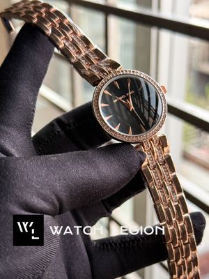 MK STONE BEZEL ROSE GOLD BLACK DIAL_img_1