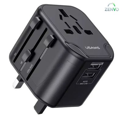 T55 12W Dual USB Universal Travel Charger (USAMS US-CC173)_img_1