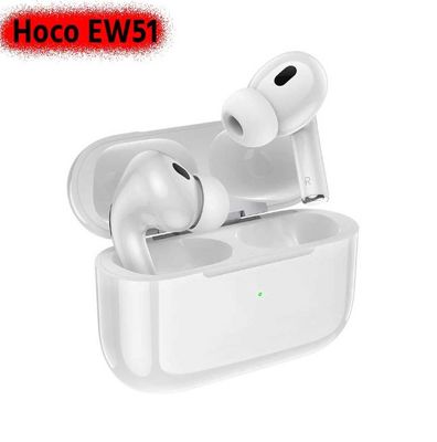Hoco EW51 ANC True Wireless Bluetooth Earbuds – White Color_img_0