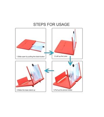 8.5" 3D Glass Magnifier Mobile Screen Amplifier – Foldable HD Display for Movies & Gaming_img_2