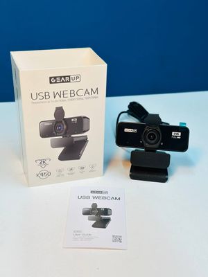 GearUP K450 Webcam- 2K 4.0MP HD USB Webcam with Privacy Cover Plug & Play USB Webcam with Built-in Mic_img_4