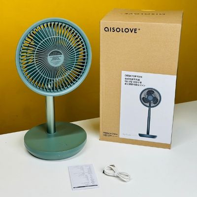 Xiaomi AISOLOVE F5 Pro Rechargeable Fan 4000mAh with Swing & Extendable- Black Color_img_4