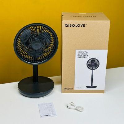 Xiaomi AISOLOVE F5 Pro Rechargeable Fan 4000mAh with Swing & Extendable- Black Color_img_5