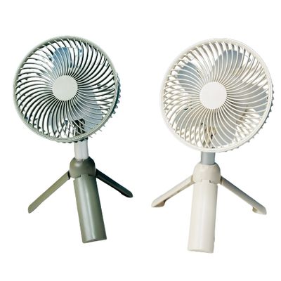 AZEADA PD-F27 Rechargeable Fan with Tripod Stand- White  & Green Color_img_2