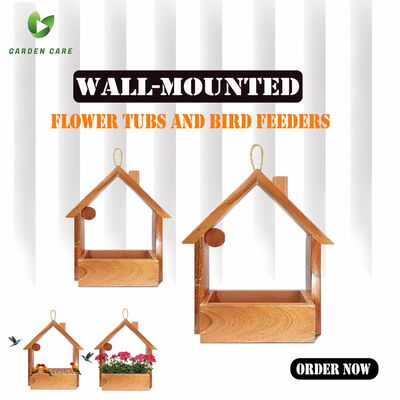 Wall-mounted flower tubs and bird feeders_img_0