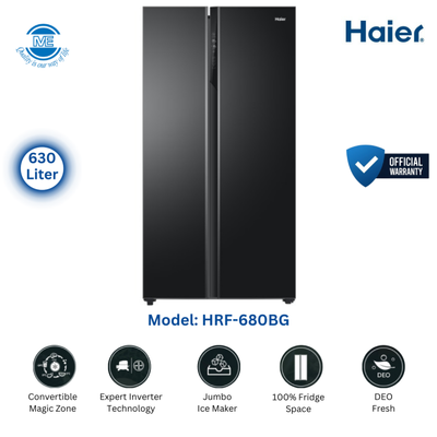 Haier 630 Liters Convertible Side By Side Refrigerator HRF-680BG_img_0