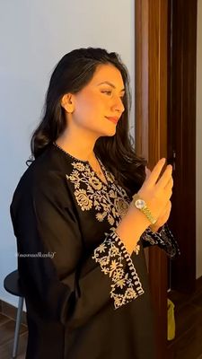 Black Embroidered Kurti_img_5