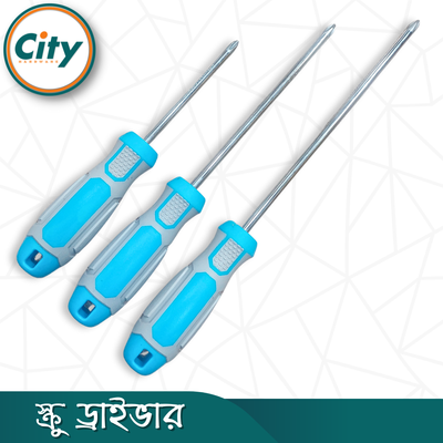 ১ পিস ৪, ৬ বা ৮ ইঞ্চি সাইজের স্টার স্ক্রু ড্রাইভার ম্যাগনেটিক টিপ সহ রাবার হ্যান্ডেলের হেভি স্ক্রু ড্রাইভার_img_1