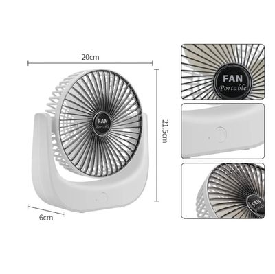 Desktop Mini Fan, Wide Angle Portable Rechargeable Desk Fan : 4360_img_4
