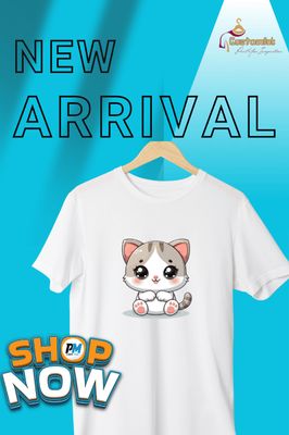 হাফ স্লিভ প্রিমিয়াম কটন টিশার্ট (Cute Cat) (৪টি ডিজাইন আছে)_img_2