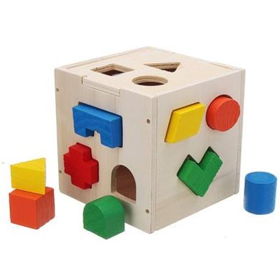 Fifteen hole Shape Intelligence Educational Wood Baby Toys_img_2