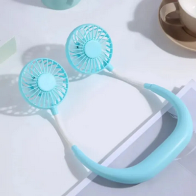 Neck Fan Portable 2000 mAh Rechargeable With USB (Neck Fan / Kitchen Fan / Sports Fan)_img_2