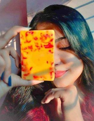 Saffron goats milk soap_img_1